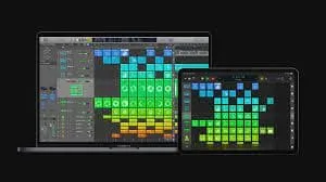 una mac y un ipad con logic pro instalado y como todos sabemos es uno de Los mejores softwares de produccion musical