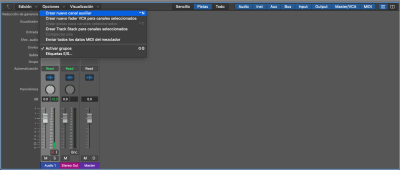 Eemplo 1: aprende Cómo utilizar Canales Auxiliares (bus Sends) Utilizando La interfaz de logic 