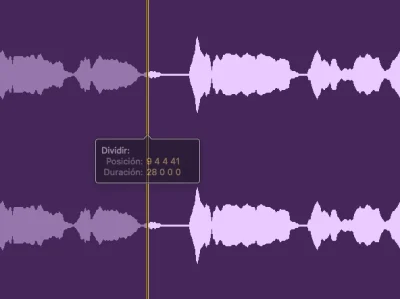 eliminando silencio con tijeras en logic pro