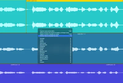 a punto de eliminar silencio con Herramienta automatica en logic pro