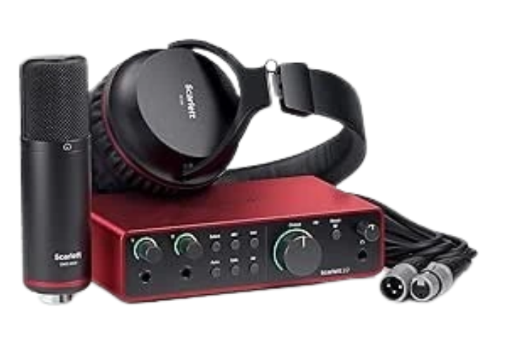 Kit Scarlett 2i2 Studio – Paquete de Estudio Completo de Tercera Generación